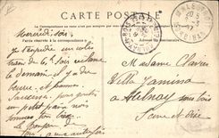 Vintage Postcard Folklore the golden wedding of Tad Coz and Man Coz Quimper Marriage