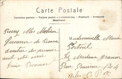 CPA Fantaisie Paques Poisson Femme 