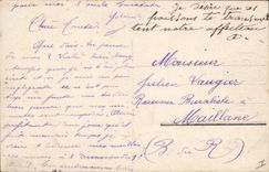 CPA Fantaisie Paques Poisson Femme 