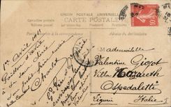 CPA Fantaisie Paques Poisson Enfant 