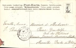 CPA Fantaisie Paques Poisson Anges 