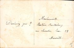 CPA Fantaisie Paques Poisson Femme 