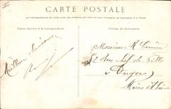 CPA Fantaisie Paques Poisson Femme 