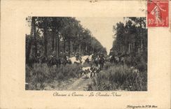 Vintage Postcard Chasse has courre return It