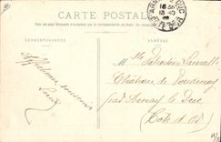 CPA Chasse a courre dans la foret de Dreux L'attaque Chiens Chien