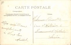 Vintage Postcard Chasse has courre out of Drill of Fontainebleau Arrivee of the pack Chiens Dog