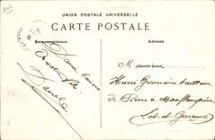 Vintage Postcard Chasse has courre Environs of Nangis the quarry has the pheasantry Chiens Dog SIGNAL