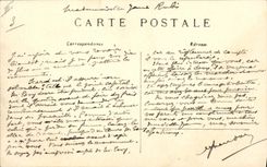 Vintage Postcard Chasse has courre Domaine of Wood Boudran One drives out the stag Chiens Dog