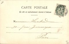 Vintage Postcard Chasse has courre out of Drill of Fontainebleau Chiens of Mise attack has the way Chiens Dog