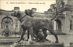 Vintage Postcard Chasse has courre Chantilly Chiens of pack by Cain Chiens Dog