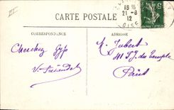 CPA Chasse a courre Chantilly Promenade de la meute Chiens Chien