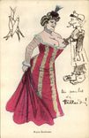 CPA Fantaisie Illustrateur Femme Poires Duchesses 