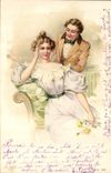 CPA Fantaisie Illustrateur Femme 