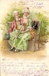 CPA Fantaisie Illustrateur Femme 