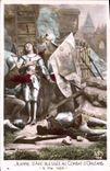 CPA Jeanne d'Arc blessee au combat d'Orleans 