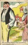 CPA Fantaisie Illustrateur Griff Femme 