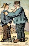 CPA Fantaisie Illustrateur Griff Hommes 
