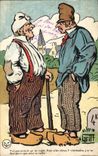 CPA Fantaisie Illustrateur Griff Hommes 