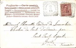 CPA Fantaisie Bonhomme de neige Enfants 