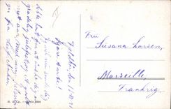 CPA Fantaisie Bonhomme de neige Enfant 