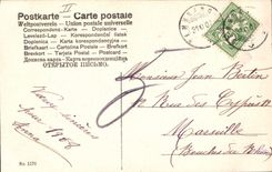 CPA Fantaisie Bonhomme de neige Enfant 