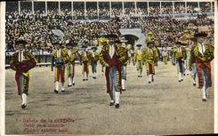 Vintage Postcard Bullfight Bullfight Salida of the cuadrilla