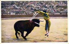 CPA Corrida Course de taureaux Banderillas 