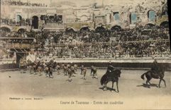 CPA Corrida Course de taureaux Entree des cuadrillas 