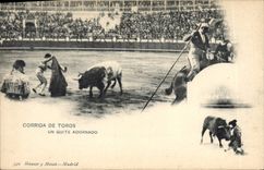 Vintage Postcard Bullfight Bullfight Quite Adornado