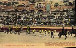 CPA Corrida Course de taureaux Preliminaire 