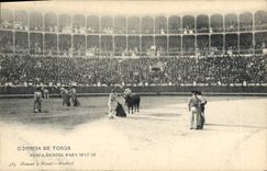 CPA Corrida Course de taureaux Perfilandose para matar 