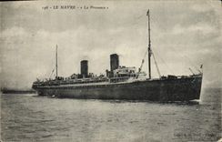 CPA Bateau Paquebot Le Havre La Provence 