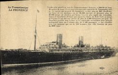 CPA Bateau Paquebot Le Transatlantique La Provence 