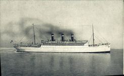CPA Bateau Paquebot Fabre Line SS Patria 