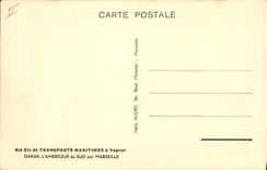 Vintage Postcard Boat Steamer SGTM Provence