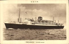 CPA Bateau Paquebot SGTM Provence 