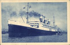 Vintage Postcard Boat Patria Steamer