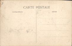 Vintage Postcard Boat Steamer Provence Le Havre entering to the port by heavy weather