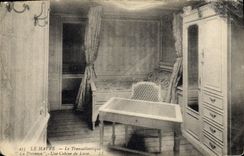CPA Bateau Paquebot Transatlantique La Provence Une cabine de luxe 