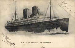 CPA Bateau Paquebot La Havre La Provence 