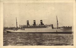 CPA Bateau Paquebot Cie Cyp Fabre SS Providence 