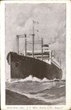 Vintage Postcard Boat Steamer United States Lines SS Close Harding and Close Roosevelt