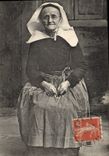 CPA Folklore Coiffe de vieille bretonne 