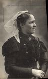 Postal Folclore Muchacha de Lannion