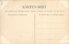 Postal Folclore Muchacha de Lannion