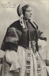 CPA Folklore Jeune fille de Pont L'Abbe Profil de la coiffe 