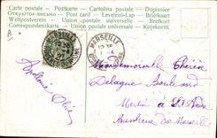 CPA Fantaisie Paques 1er Avril Fleurs Cigarette Tabac 