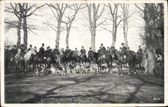 CPA Chasse a courre Chiens Chien