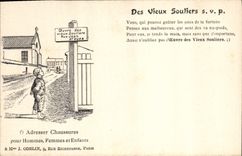 Vintage Postcard Of the old shoes Street St Jean St ouen Shoes