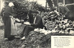 Vintage Postcard Shoe the sabotiere SIGNAL